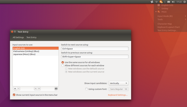 cai font tieng viet cho Ubuntu