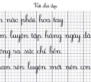 Font chữ tập viết